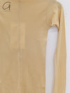 BASERANGE ribbed cotton long-sleeved top T-shirt TTPAL series collection France BAS-TTPAL-RB-SP25-HEN YELLOW TTPAL-RB-000